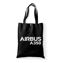 Thumbnail for Airbus A350 & Text Designed Tote Bags
