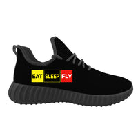 Thumbnail for Eat Sleep Fly (Colourful) Designed Sport Sneakers & Shoes (WOMEN)
