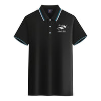 Thumbnail for Life is a journey Enjoy the Flight Designed Stylish Polo T-Shirts