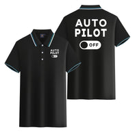 Thumbnail for Auto Pilot Off Designed Stylish Polo T-Shirts (Double-Side)