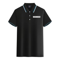 Thumbnail for Cabin Crew Text Designed Stylish Polo T-Shirts