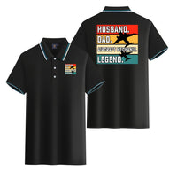 Thumbnail for Husband & Dad & Aircraft Mechanic & Legend Designed Stylish Polo T-Shirts (Double-Side)