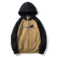Thumbnail for Multicolor Airplane Designed Colourful Hoodies