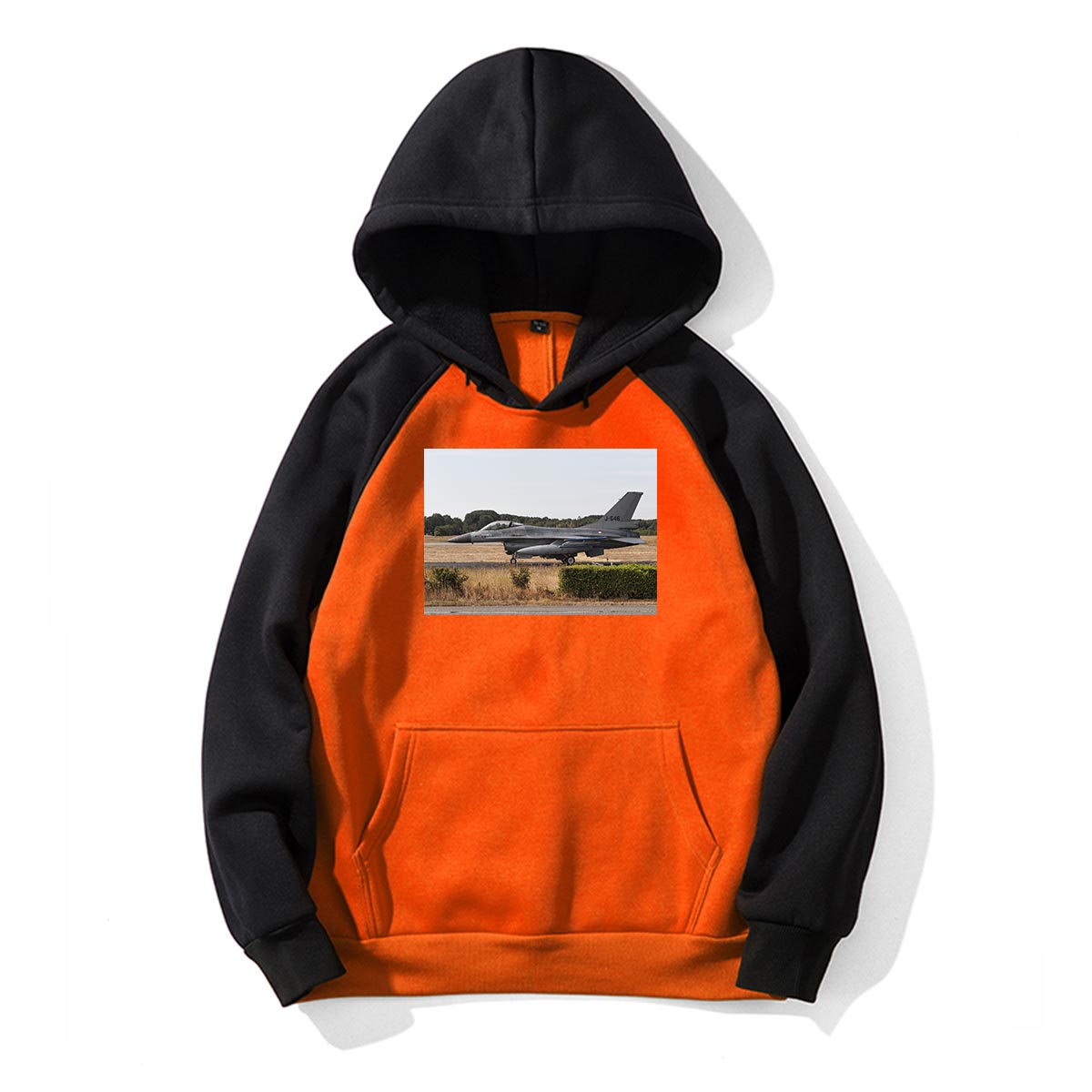 Fighting Falcon F16 From Side Designed Colourful Hoodies