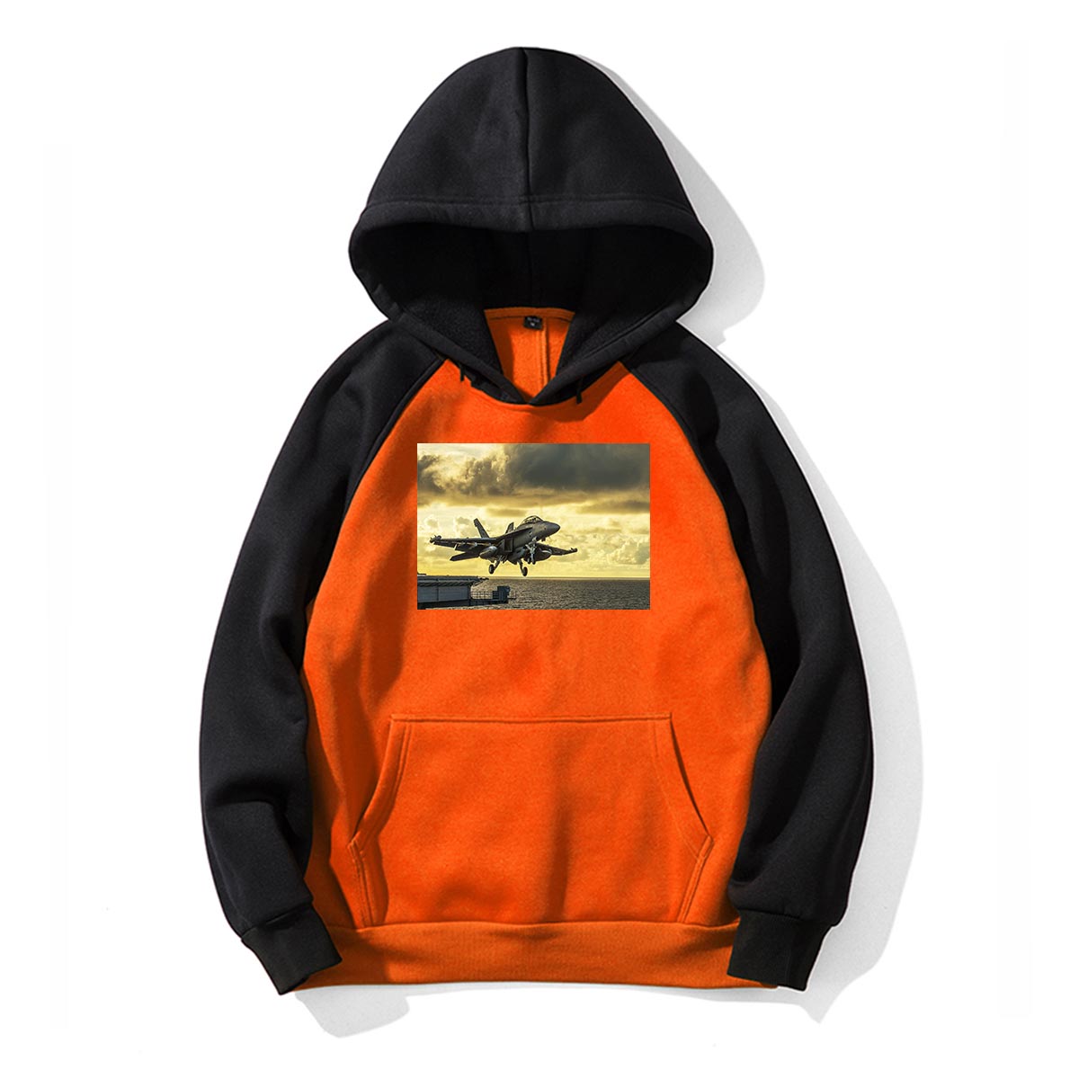 Departing Jet Aircraft Designed Colourful Hoodies