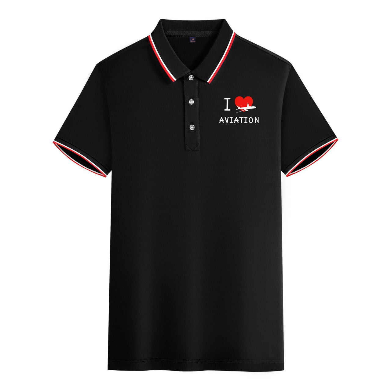I Love Aviation Designed Stylish Polo T-Shirts