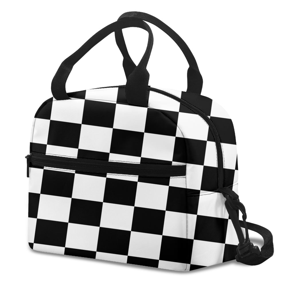 Black & White Boxes Designed Lunch Bags