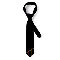 Thumbnail for Black & White Super Travel Icons Black Designed Ties