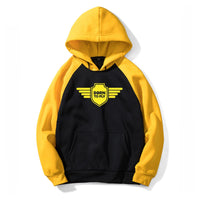 Thumbnail for Born To Fly & Badge Designed Colourful Hoodies