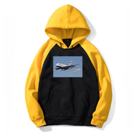 Thumbnail for Landing British Airways A380 Designed Colourful Hoodies