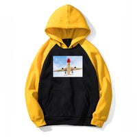 Thumbnail for Beautiful Airbus A330 on Approach Designed Colourful Hoodies