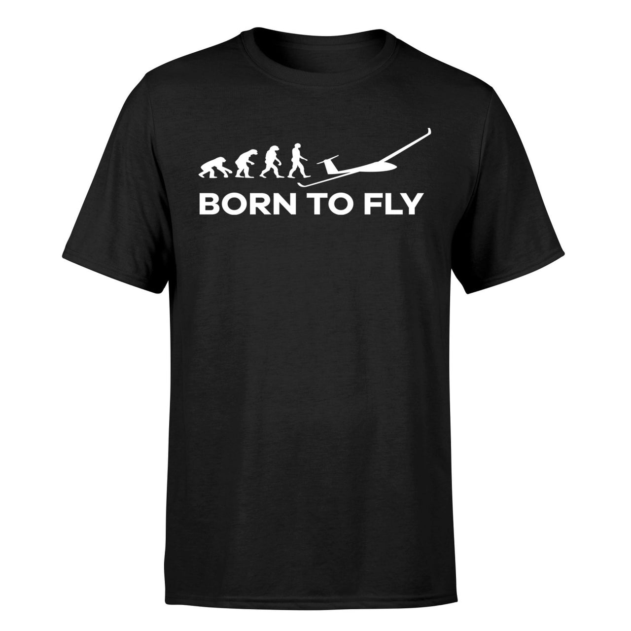 Born To Fly Glider Designed T-Shirts
