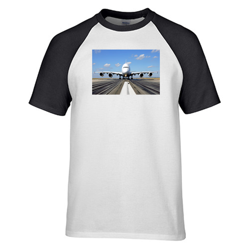 Mighty Airbus A380 Designed Raglan T-Shirts