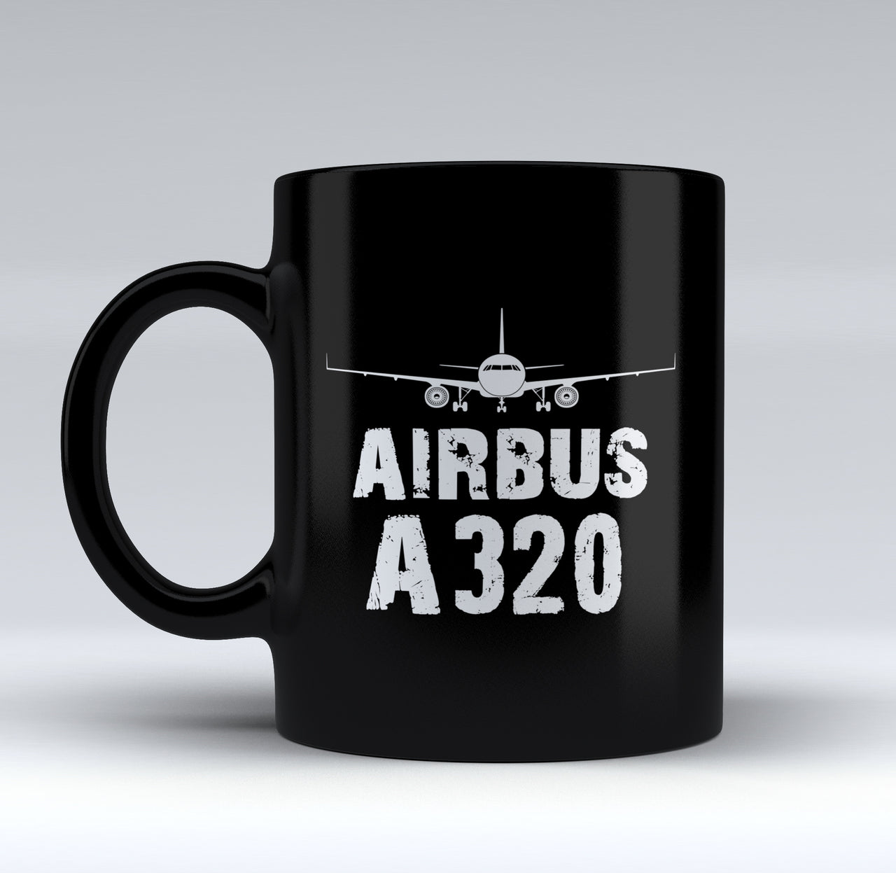 Airbus A320 & Plane Designed Black Mugs