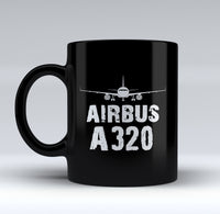 Thumbnail for Airbus A320 & Plane Designed Black Mugs