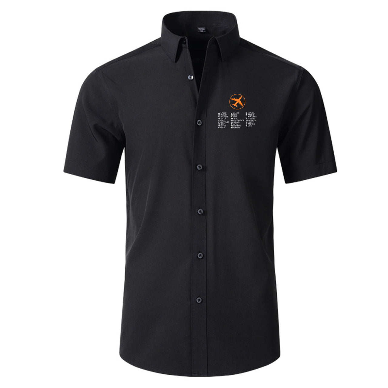 Aviation Alphabet 2 Designed Short Sleeve Shirts