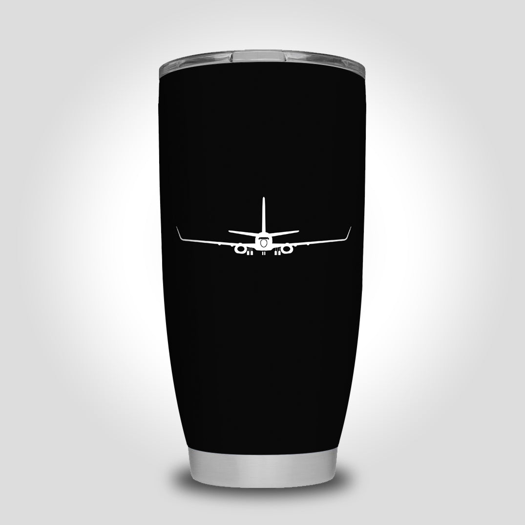 Boeing 737-800NG Silhouette Designed Tumbler Travel Mugs