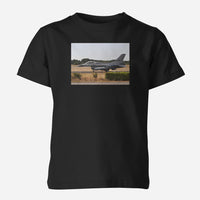 Thumbnail for Fighting Falcon F16 From Side Designed Children T-Shirts