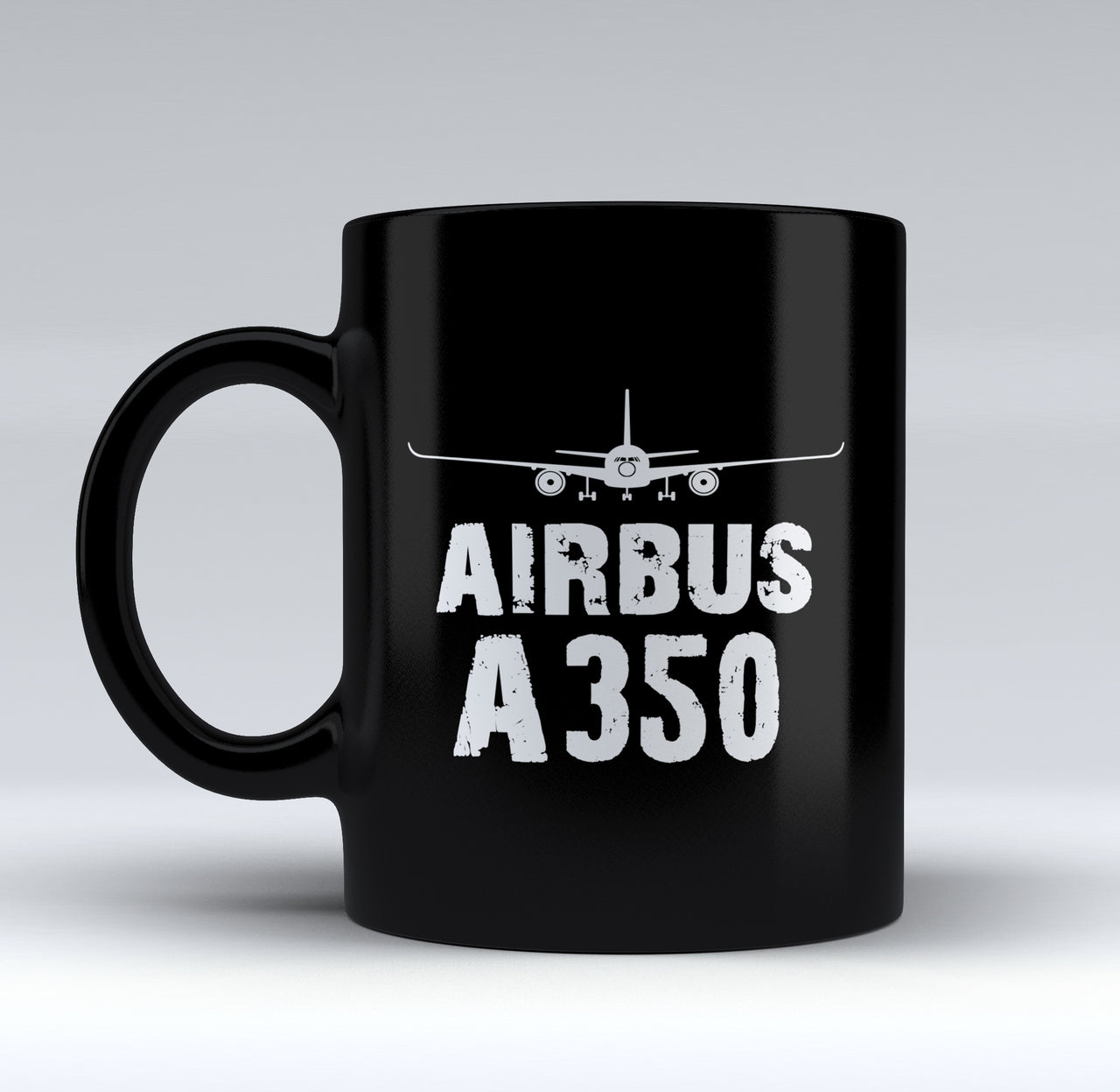 Airbus A350 & Plane Designed Black Mugs