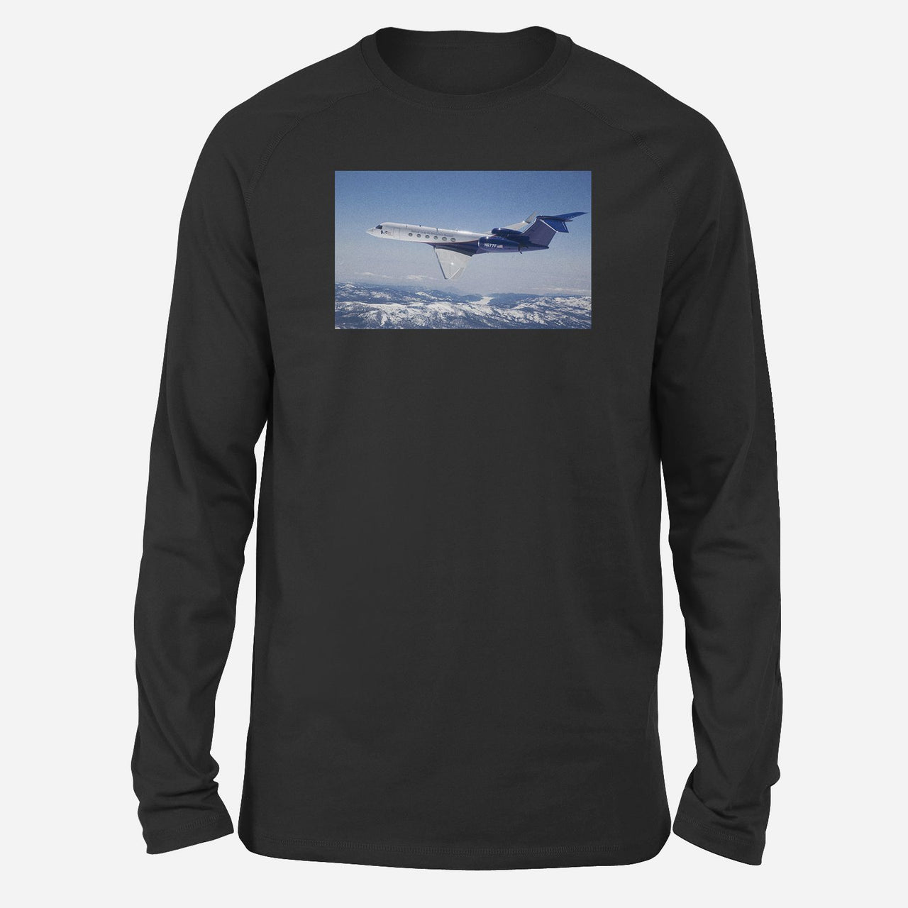 Cruising Gulfstream Jet Designed Long-Sleeve T-Shirts