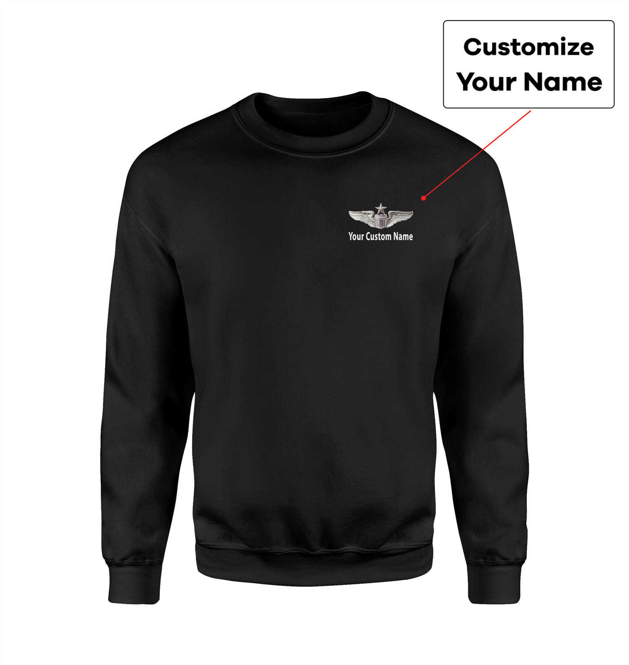 Custom Name (US Air Force & Star) Designed 3D Sweatshirts