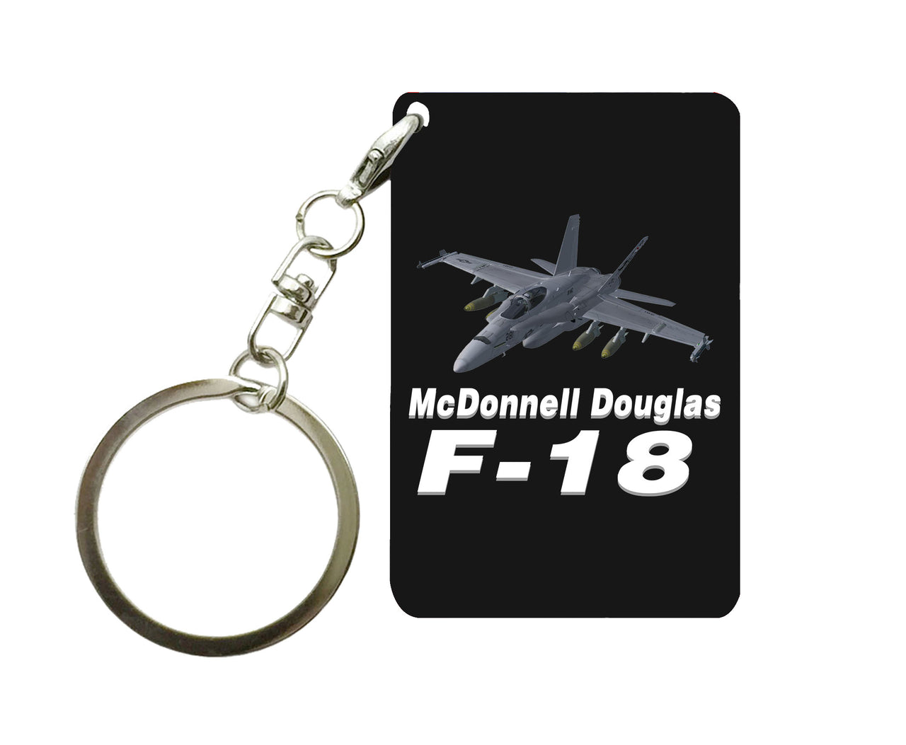 The McDonnell Douglas F18 Designed Key Chains