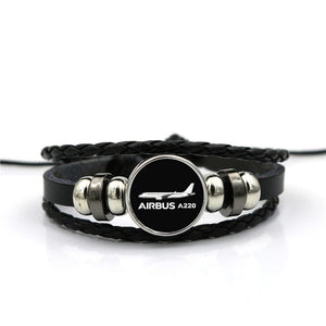 The Airbus A220 Leather Bracelets