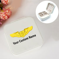 Thumbnail for Custom Name (Special US Air Force) Designed Leather Jewelry Boxes