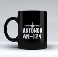 Thumbnail for Antonov AN-124 & Plane Designed Black Mugs