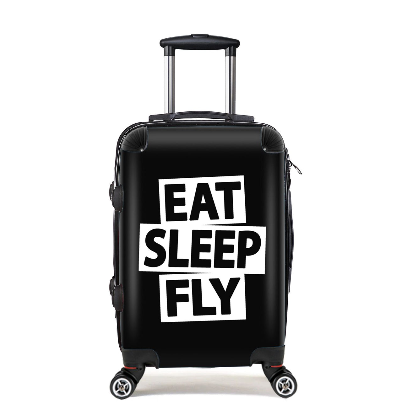 Eat Sleep Fly Designed Cabin Size Luggages