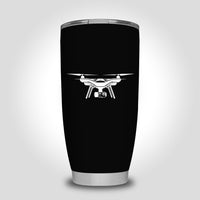 Thumbnail for Drone Silhouette Designed Tumbler Travel Mugs