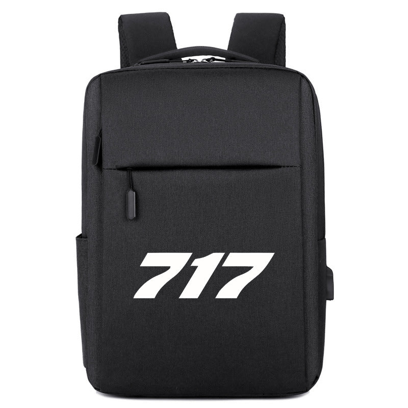717 Flat Text Designed Super Travel Bags