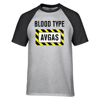 Thumbnail for Blood Type AVGAS Designed Raglan T-Shirts