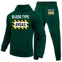 Thumbnail for Blood Type AVGAS Designed Hoodies & Sweatpants Set