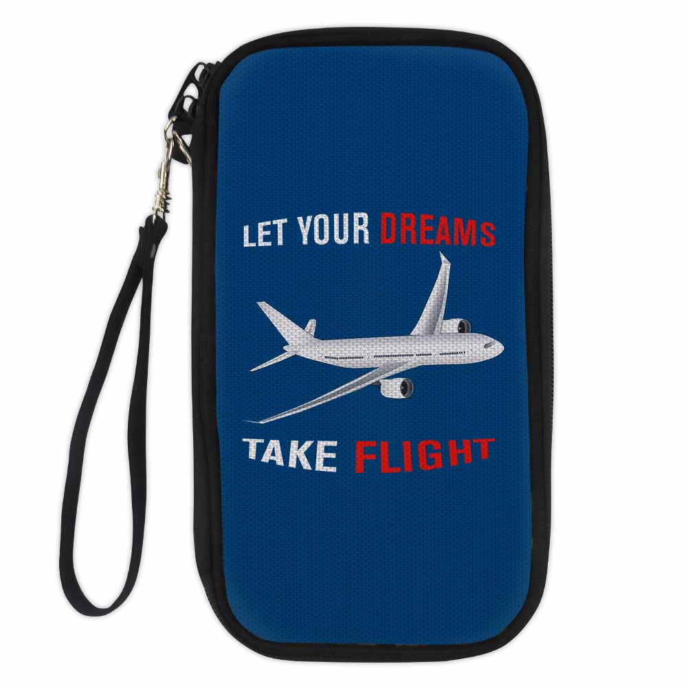 Let Your Dreams Take Flight Designed Travel Cases & Wallets