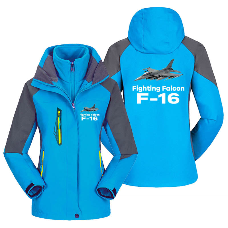 The Fighting Falcon F16 Designed Thick "WOMEN" Skiing Jackets