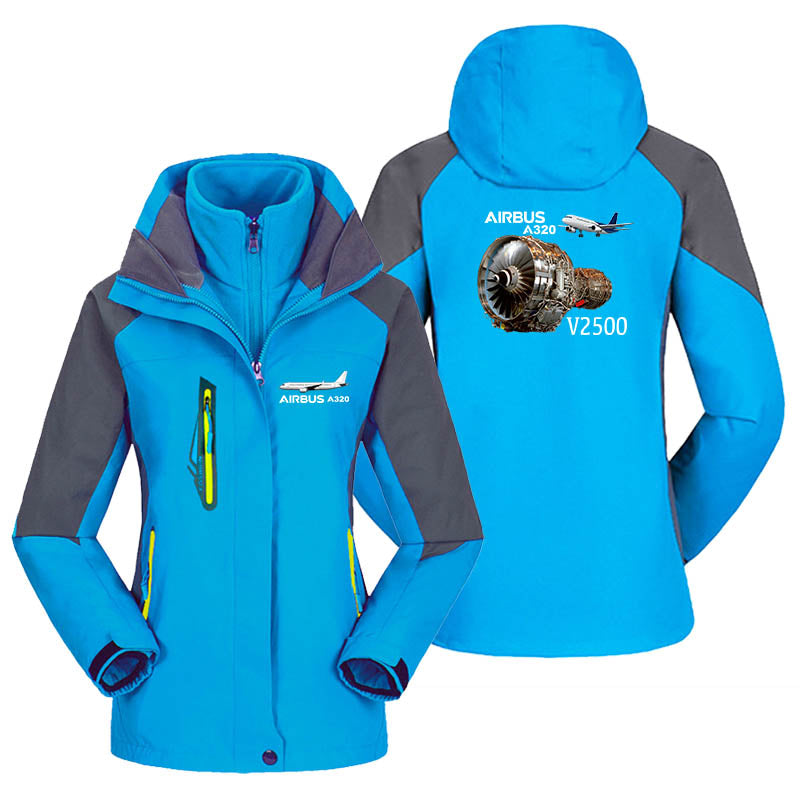 Airbus A320 & V2500 Engine Designed Thick "WOMEN" Skiing Jackets