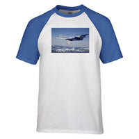 Thumbnail for Cruising Gulfstream Jet Designed Raglan T-Shirts