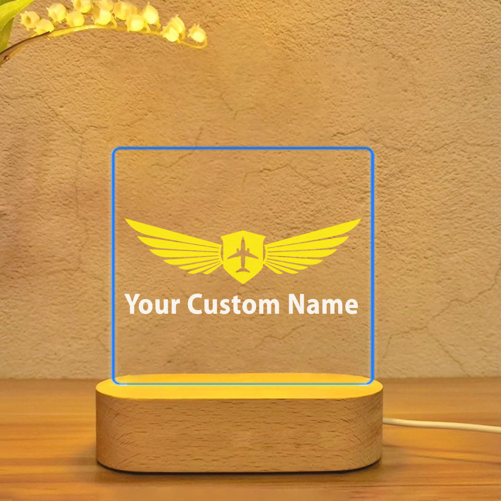 Custom Name (Badge 2) Designed Night Lamp