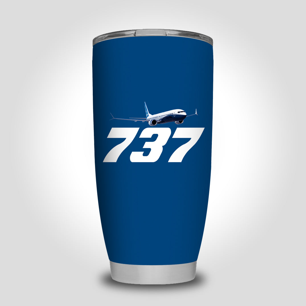 Super Boeing 737-800 Designed Tumbler Travel Mugs