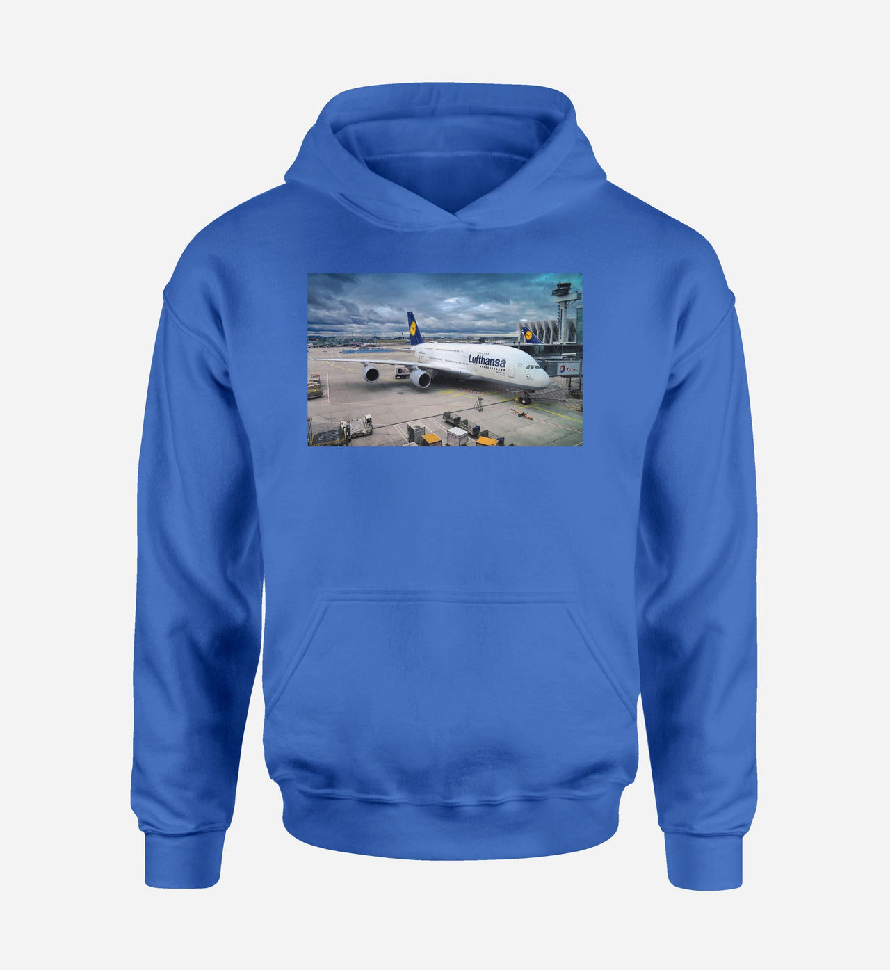 Lufthansa's A380 At The Gate Designed Hoodies