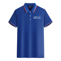 Thumbnail for Born To Fly Glider Designed Stylish Polo T-Shirts