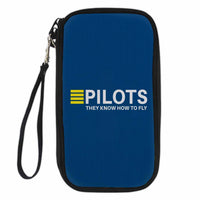 Thumbnail for Pilots They Know How To Fly Designed Travel Cases & Wallets