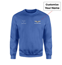 Thumbnail for Side Your Custom Logos & Name (Military Badge) Designed Sweatshirts
