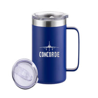 Thumbnail for Concorde & Plane Designed Stainless Steel Beer Mugs