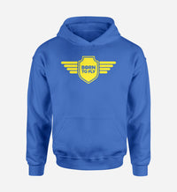 Thumbnail for Born To Fly & Badge Designed Hoodies