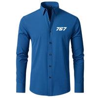 Thumbnail for 767 Flat Text Designed Long Sleeve Shirts