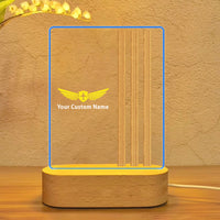 Thumbnail for Custom Name & Special Golden Epaulettes (4,3,2 Lines) Designed Night Lamp