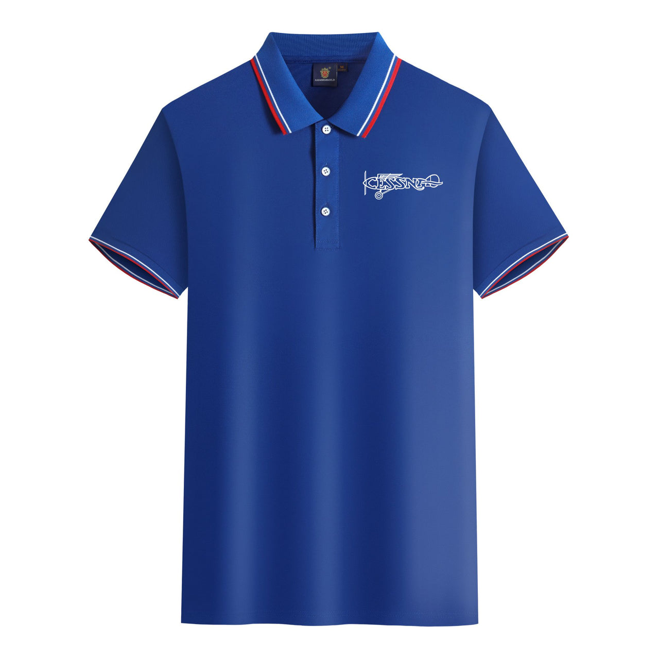Special Cessna Text Designed Stylish Polo T-Shirts
