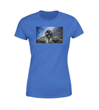 Thumbnail for Amazing Military Pilot Selfie Designed Women T-Shirts